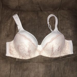 White/Nude Lace Bra